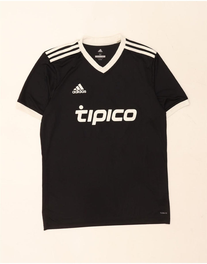 Męska koszulka z grafiką Adidas Top Medium Czarny Poliester Sport