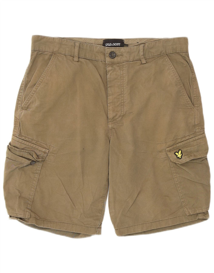 Męskie spodenki cargo Lyle & Scott, średnie W32, bawełna khaki