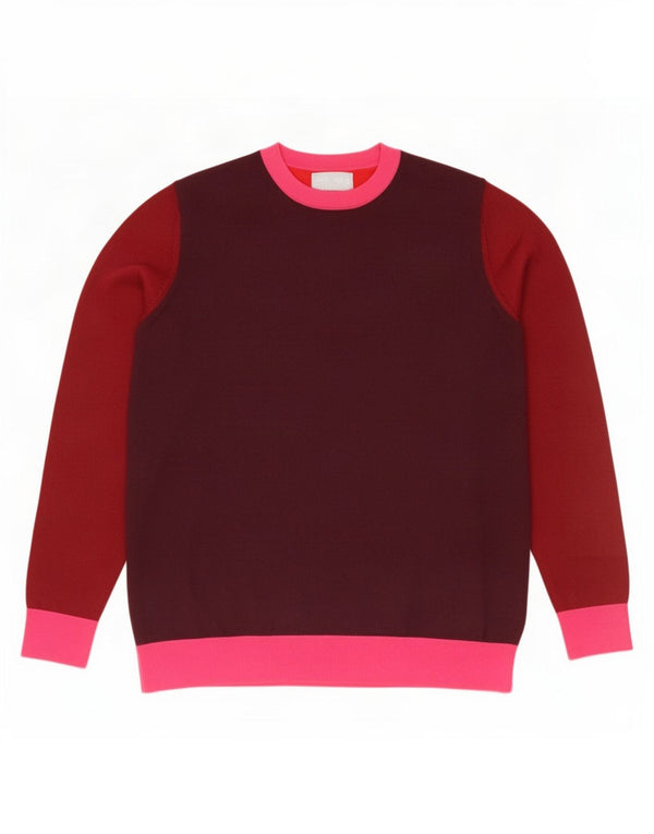Marks & Spencer Damski sweter z dekoltem w łódkę, UK 14, duży, bordowy