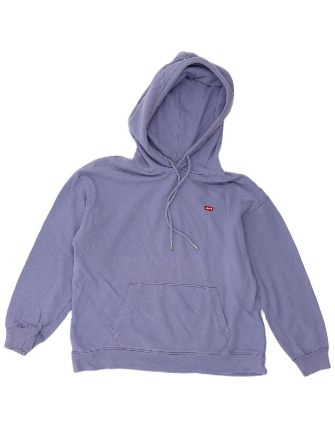 Damski sweter z kapturem Levi's o luźnym kroju, UK 14, średni niebieski, bawełniany