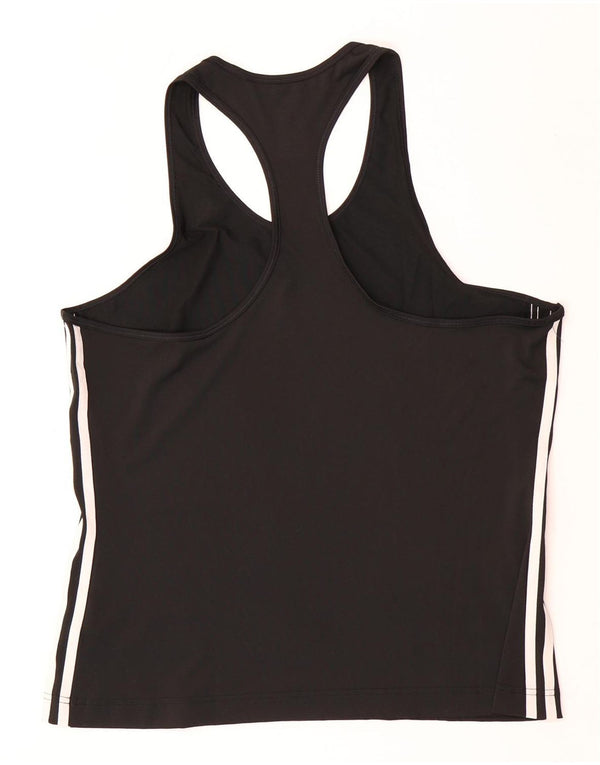 Damski top ADIDAS Climalite z kamizelką UK 20/22 XL, czarny poliester