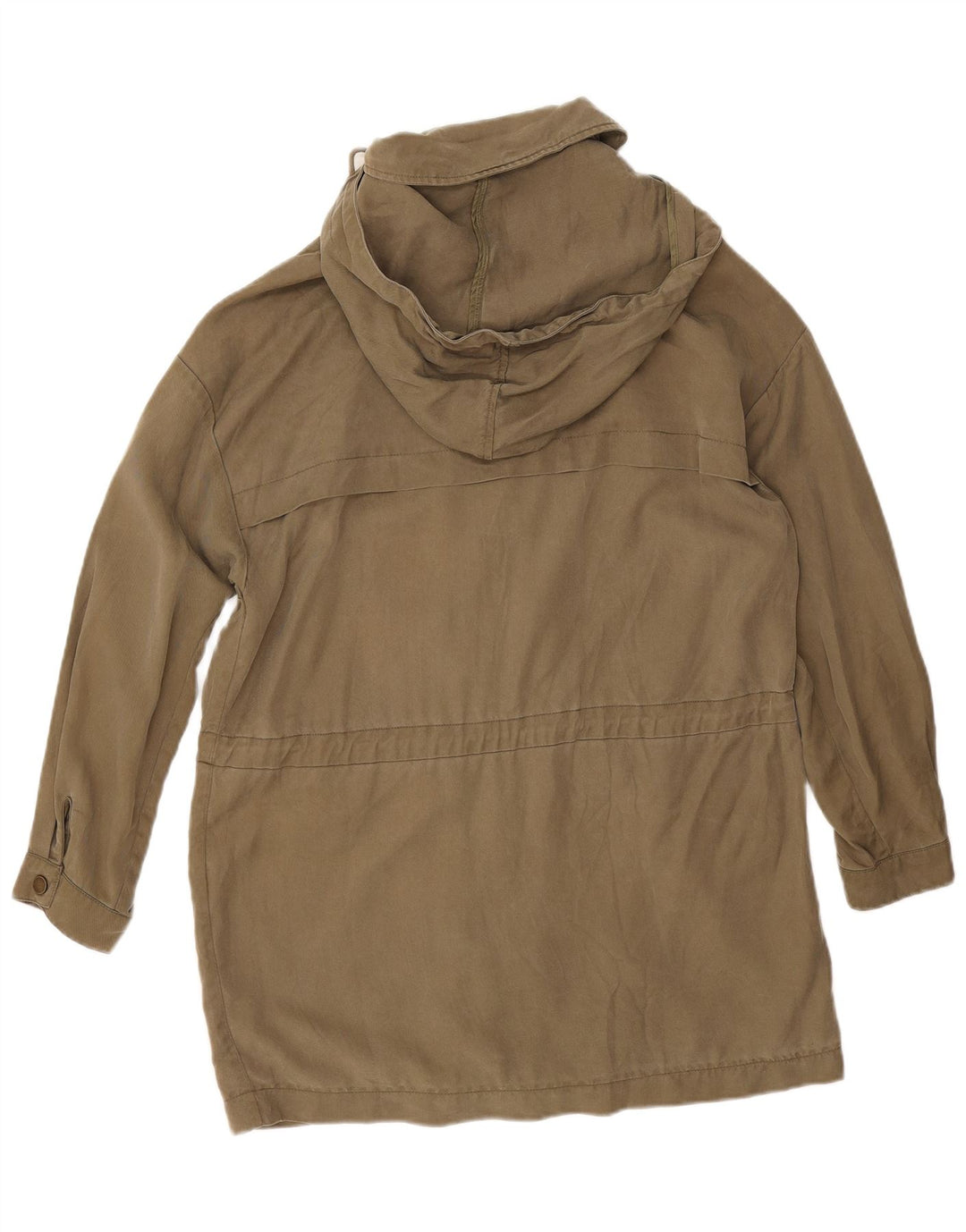 Damska kurtka typu parka z kapturem, oversize Zara UK 14, średni khaki