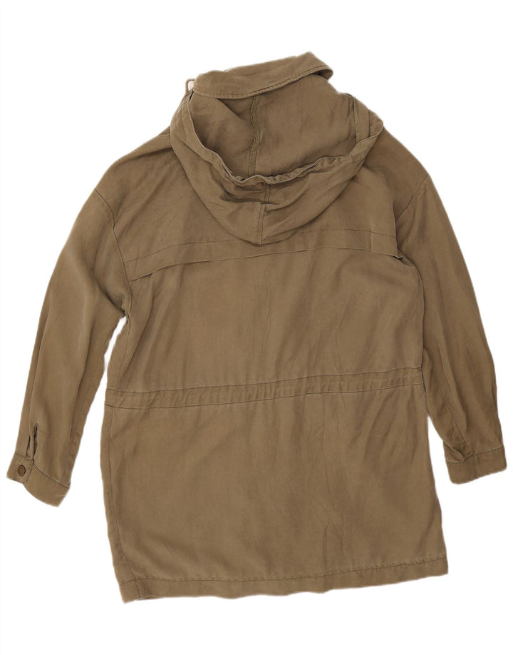 Damska kurtka typu parka z kapturem, oversize Zara UK 14, średni khaki