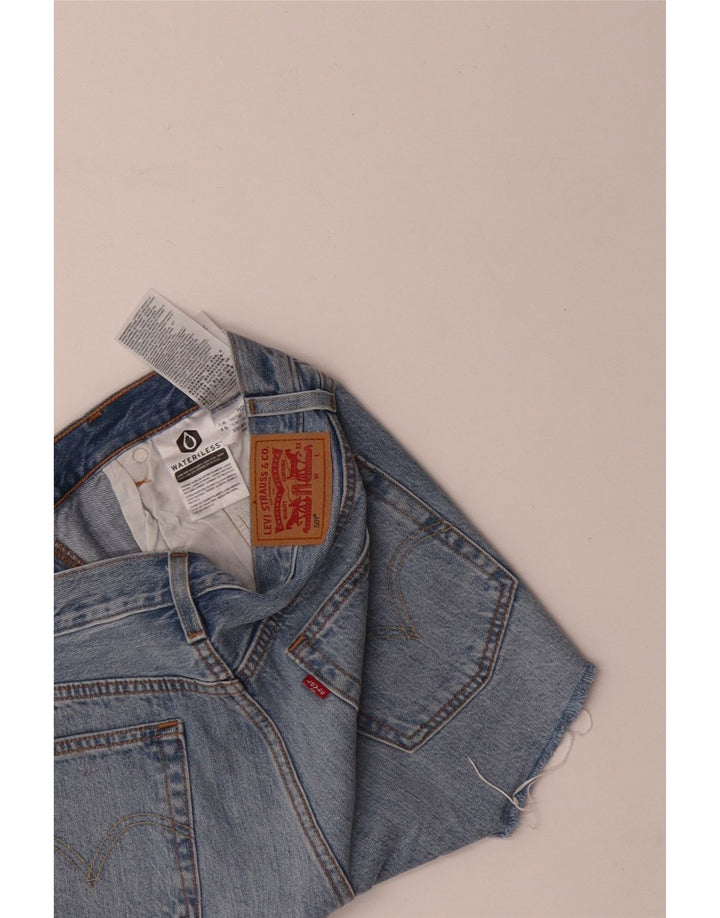 Damskie spodenki jeansowe LEVI'S 501 W29 Średnioniebieskie, bawełniane