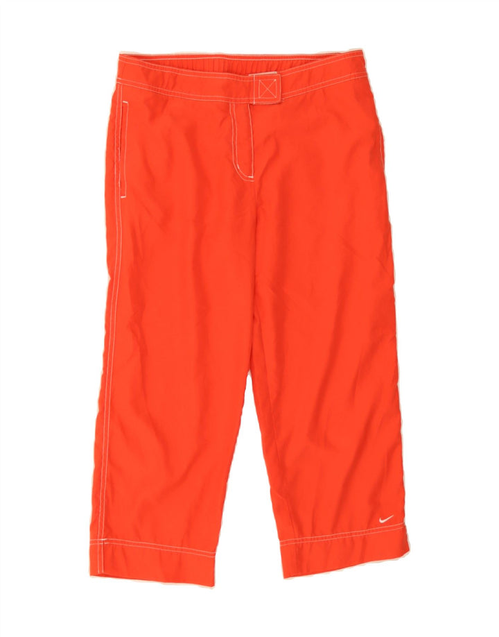 NIKE Womens Straight Capri Trousers US 8/10 Medium W32 L22  Orange Vintage Nike and Second-Hand Nike from Messina Hembry 