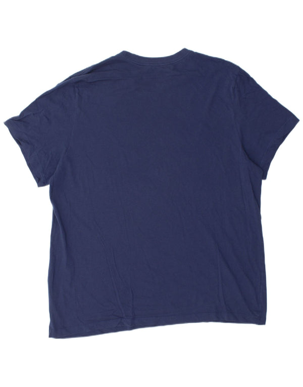 Męska koszulka z grafiką Nike, 2XL, granatowa, bawełniana
