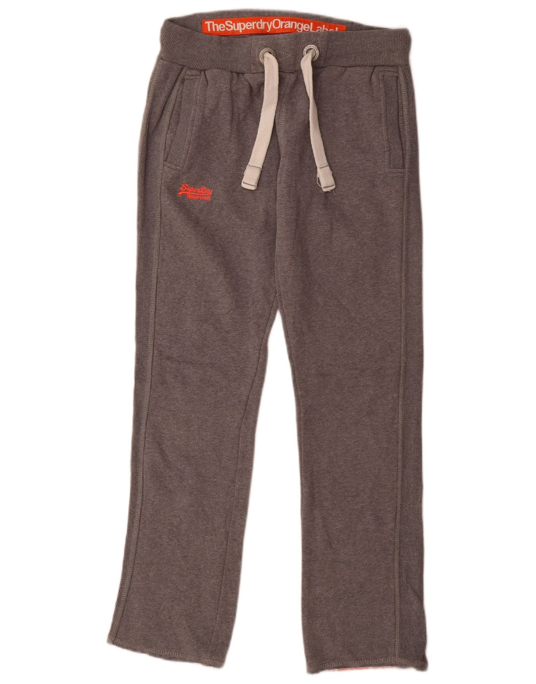 Damskie spodnie dresowe Superdry UK 10, małe, szare, bawełniane