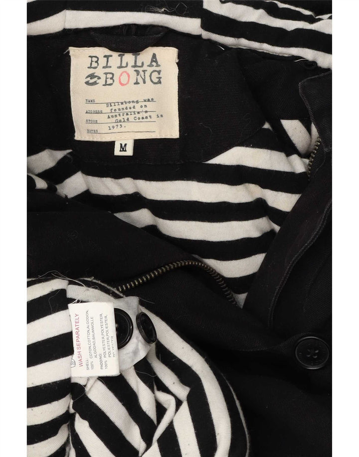 Damska kurtka parka z kapturem Billabong UK 14, średnia czarna bawełna