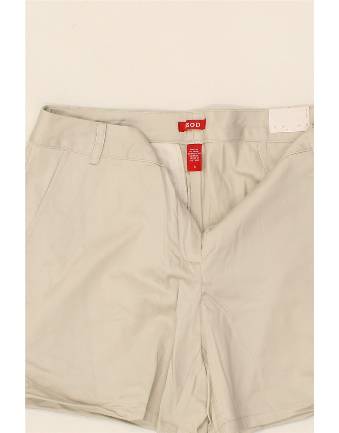 IZOD Womens Chino Shorts US 4 Small W27  White Cotton Vintage Izod and Second-Hand Izod from Messina Hembry 