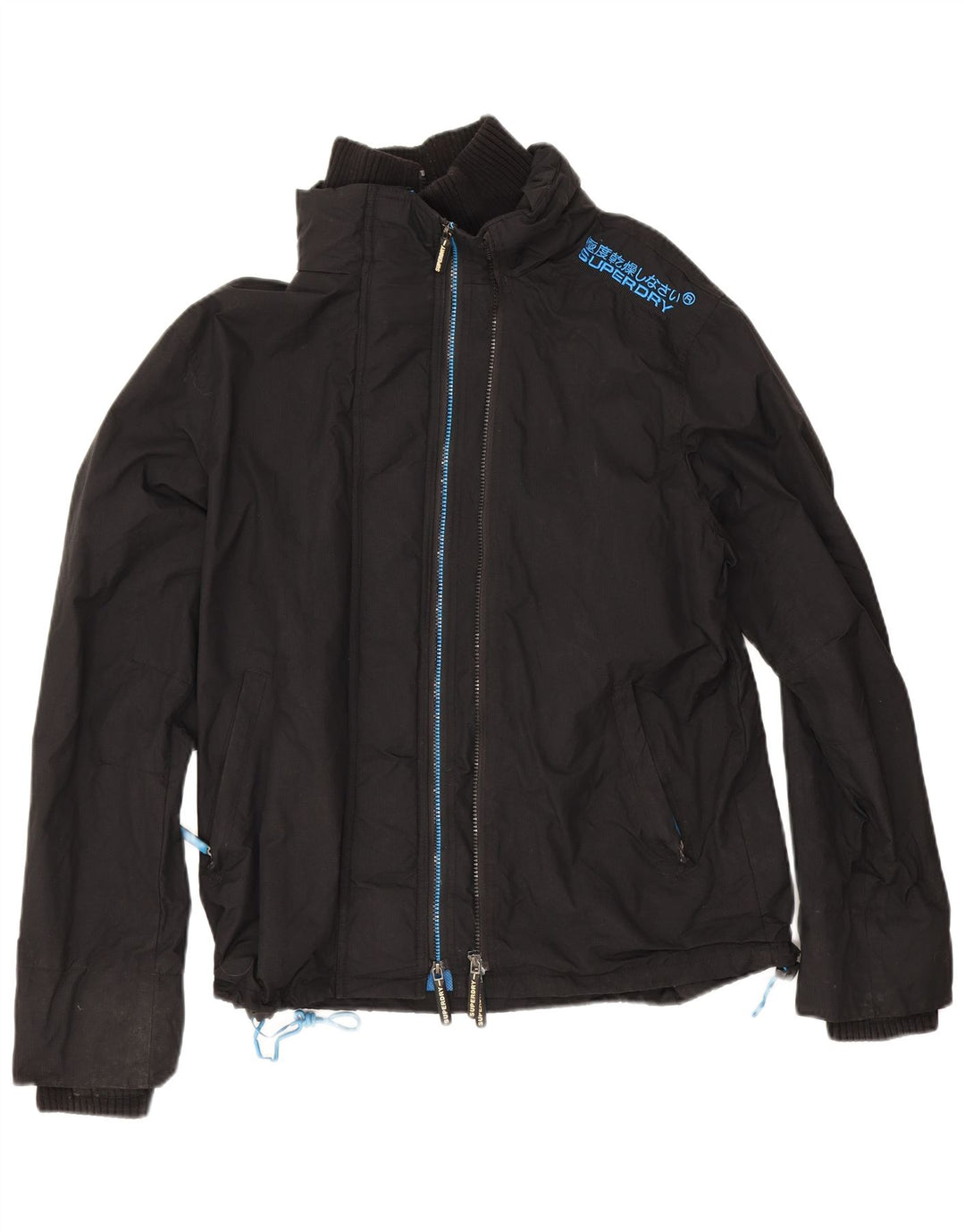 Męska wiatrówka Superdry UK 42 XL, czarny nylon