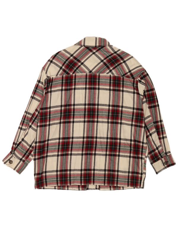 Damska kurtka oversize Zara UK 10 w małą wielokolorową kratkę