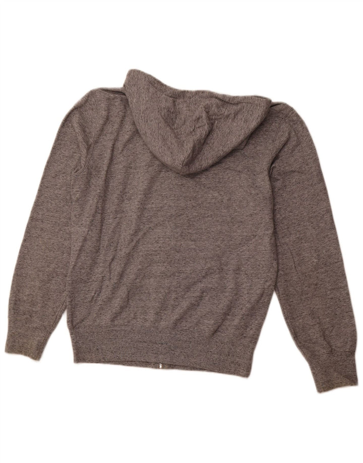 CHAMPION Mens Zip Hoodie Sweater Medium Grey Flecked Cotton