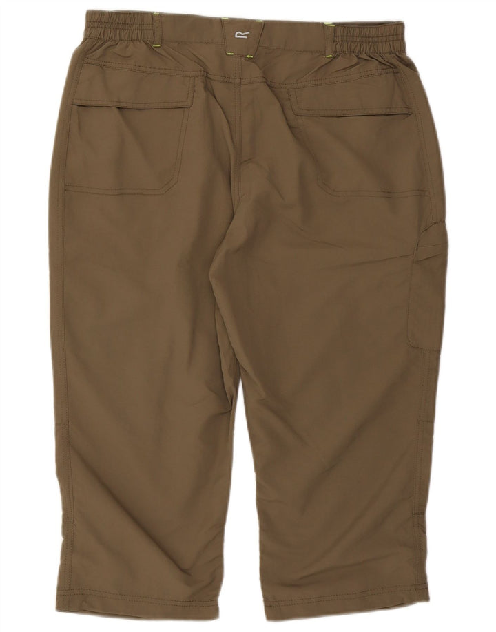 Damskie spodnie Capri Regatta UK 14 Large W32 L19 Khaki Poliester