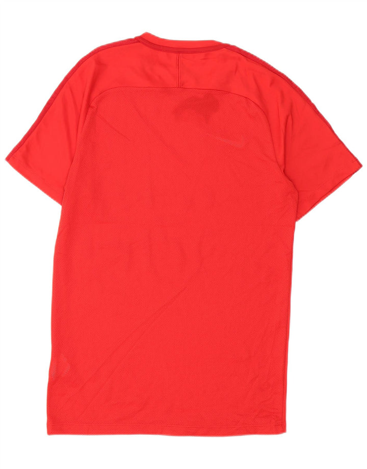 NIKE Mens Dri Fit Graphic T-Shirt Top Small Red Polyester