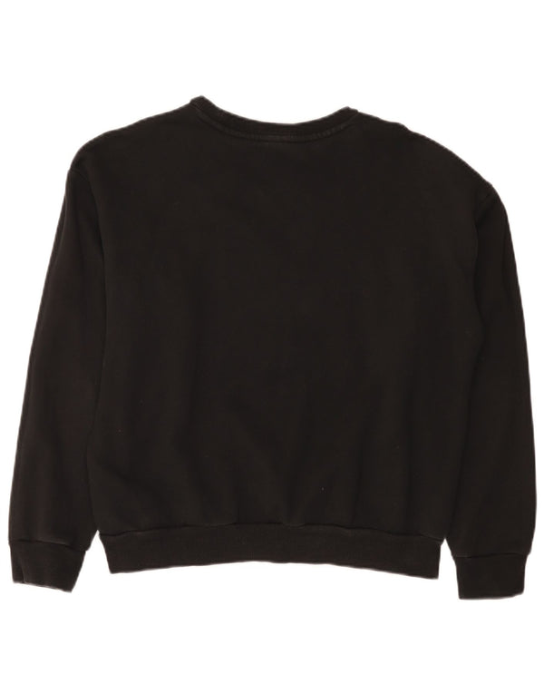 Damska bluza Puma Graphic Jumper UK 14 Średnia czarna bawełna