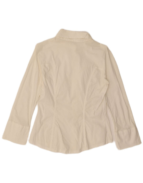 Koszula damska Benetton UK 10 Small, biała, bawełniana