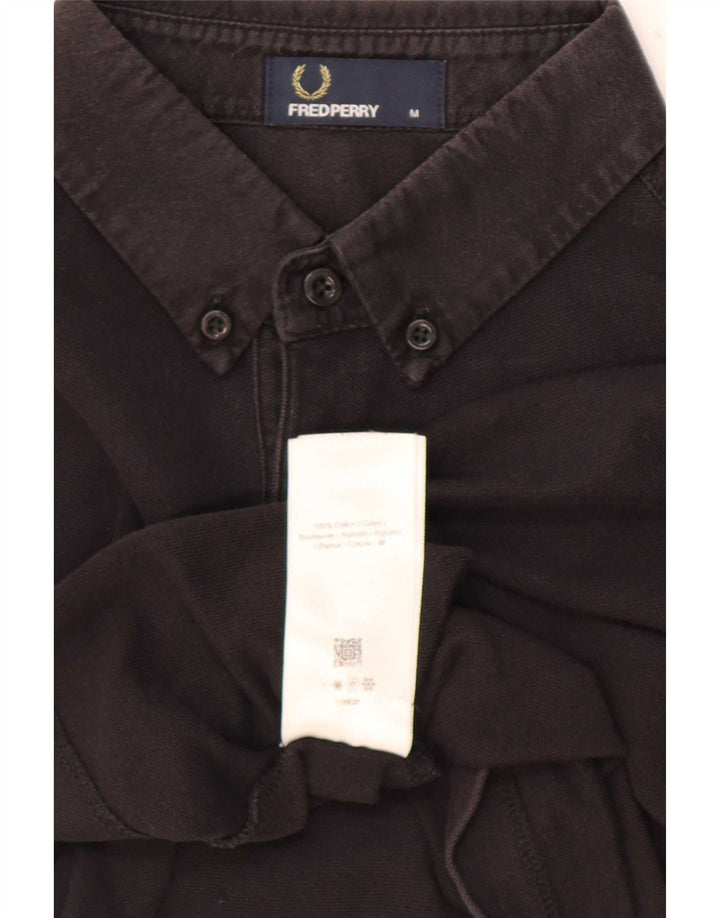 Męska koszulka polo Fred Perry, średnia czarna, bawełniana