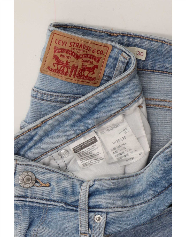 Damskie jeansy Levi's 725 z wysokim stanem Bootcut W30 L26 Niebieskie