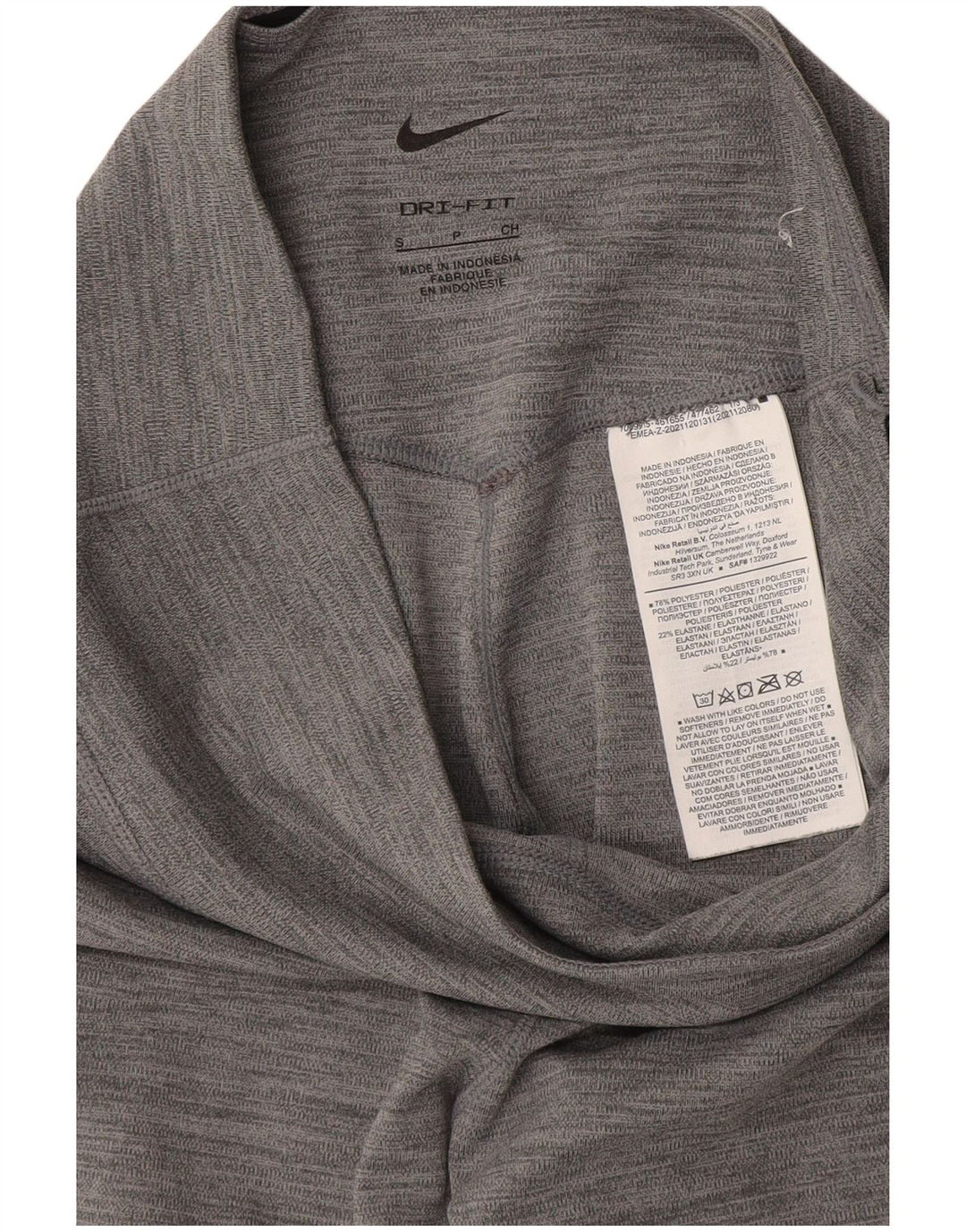 Damskie legginsy Nike Dri Fit UK 8, mały, szary, nakrapiany poliester
