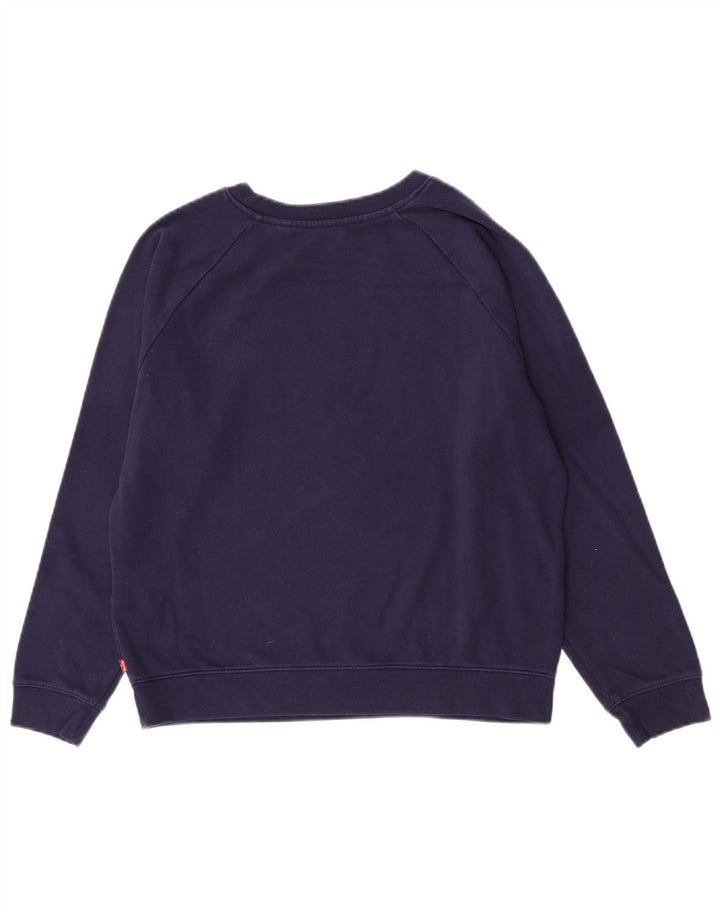 Damska bluza Levi's Graphic Jumper UK 14 Średni granatowy, bawełniany