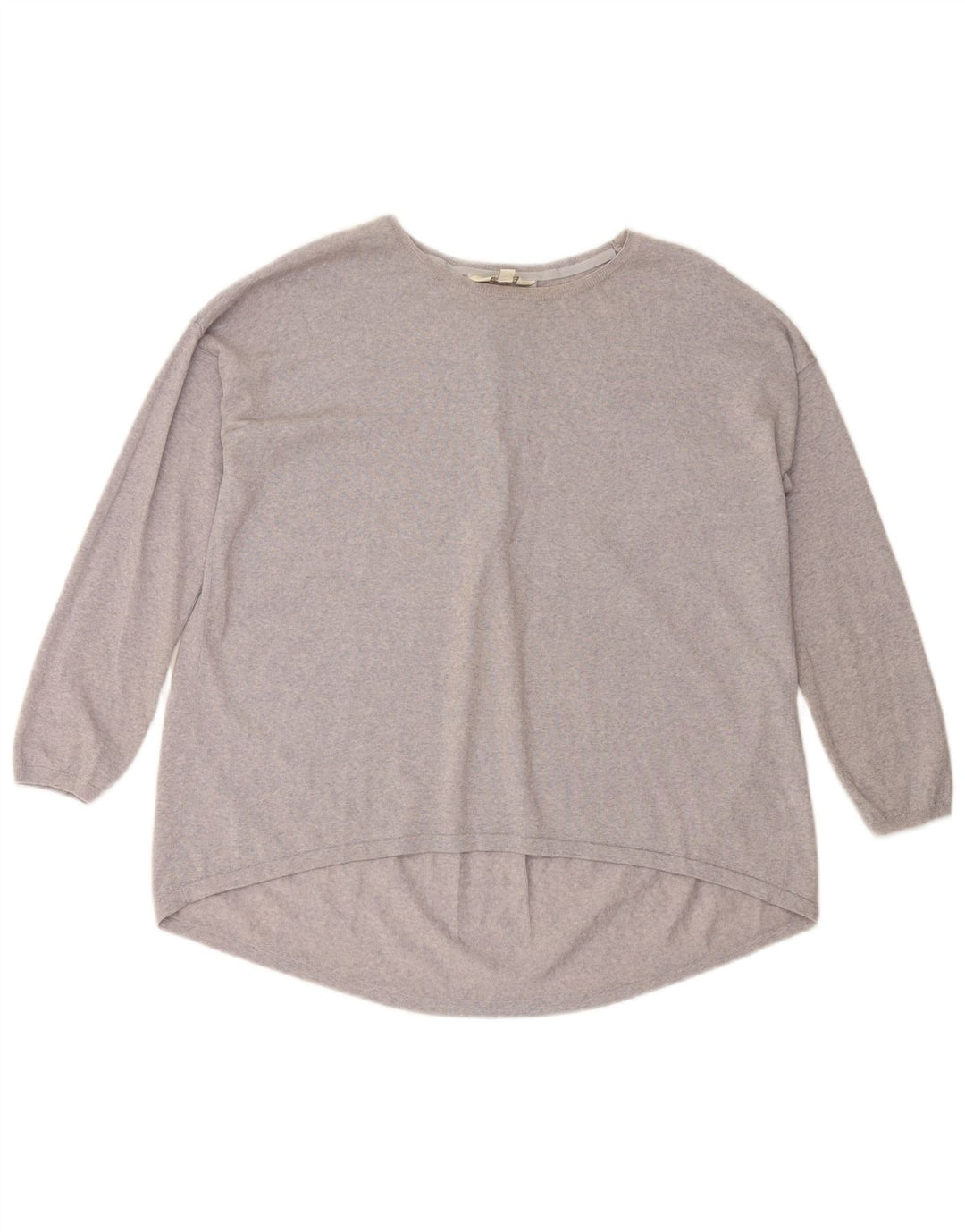 Damski sweter MONSOON o luźnym kroju z dekoltem w łódkę, UK 14, średni fiolet, wełna