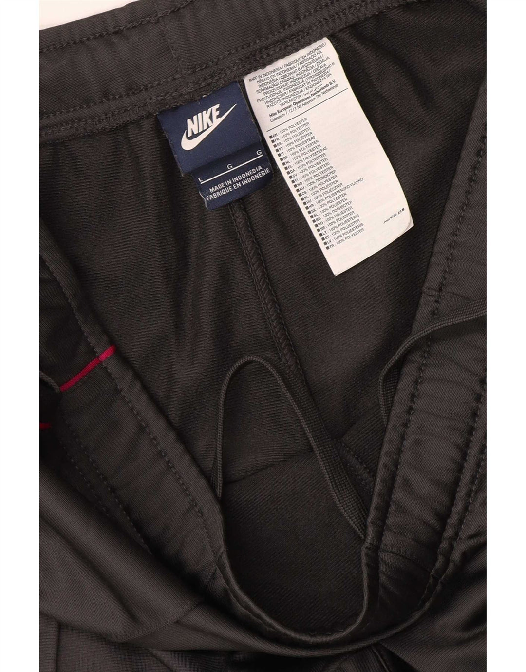 Damskie spodnie dresowe Nike UK 16, duże, szare, poliestrowe