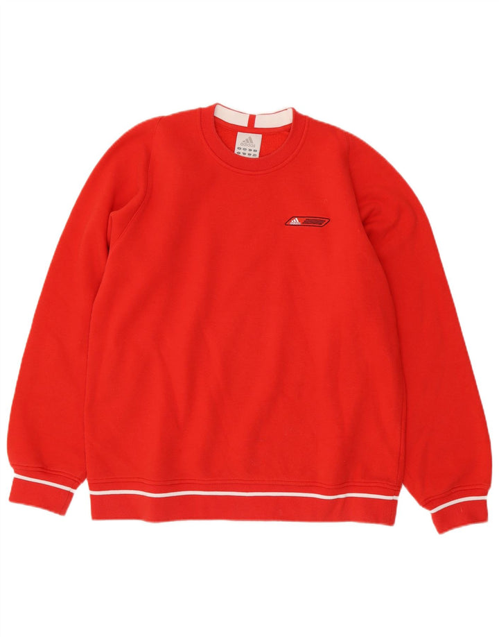 Adidas Męska Bluza Sweter Mała Czerwona Bawełna