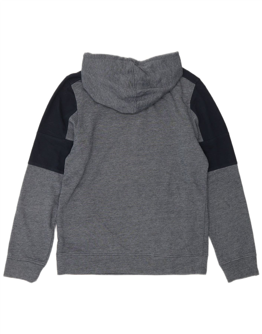 Męski sweter z kapturem i grafiką JACK & JONES, średni granat, blok kolorów