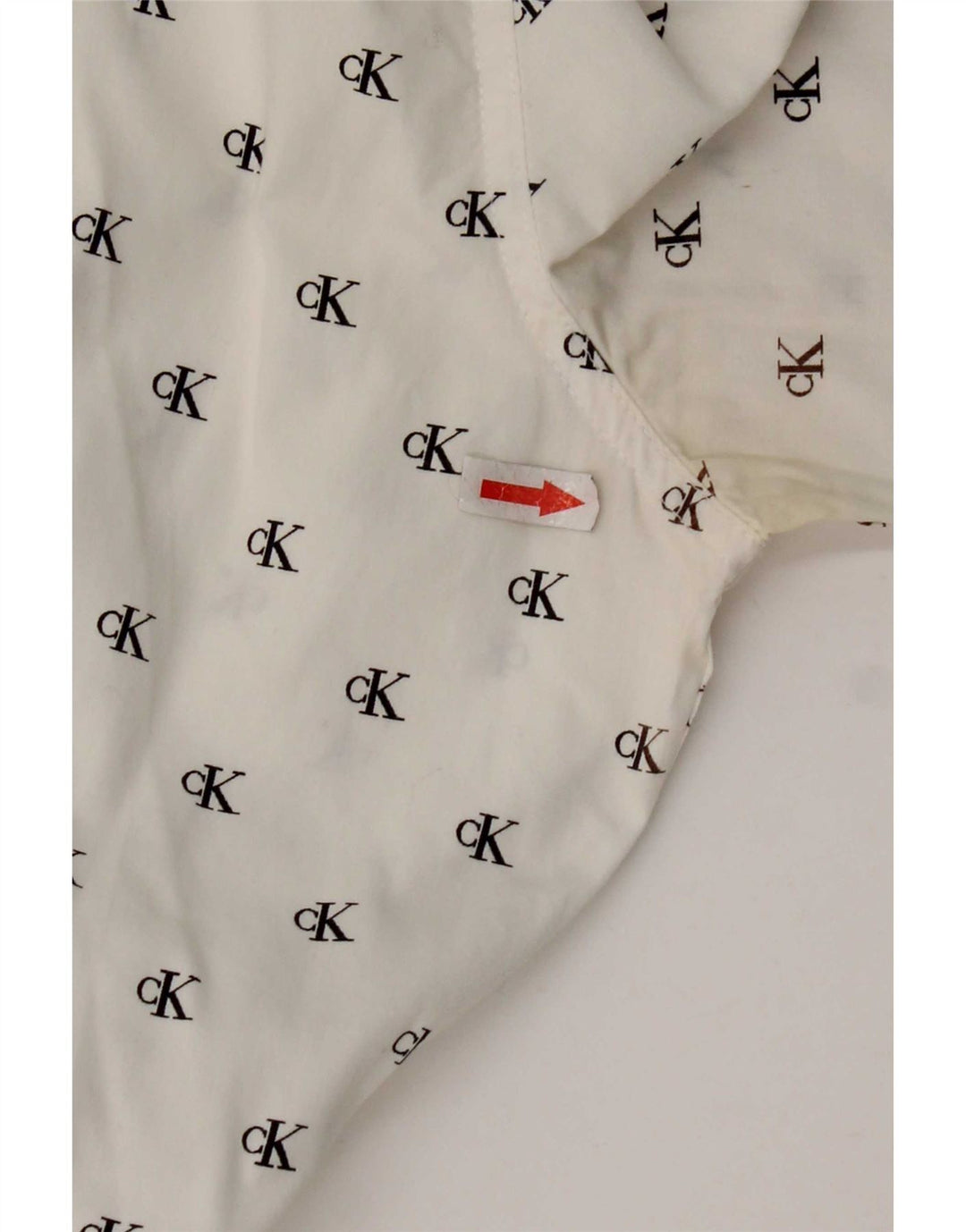 Męska koszula o dopasowanym kroju Calvin Klein Jeans z grafiką, średnio biała, bawełniana