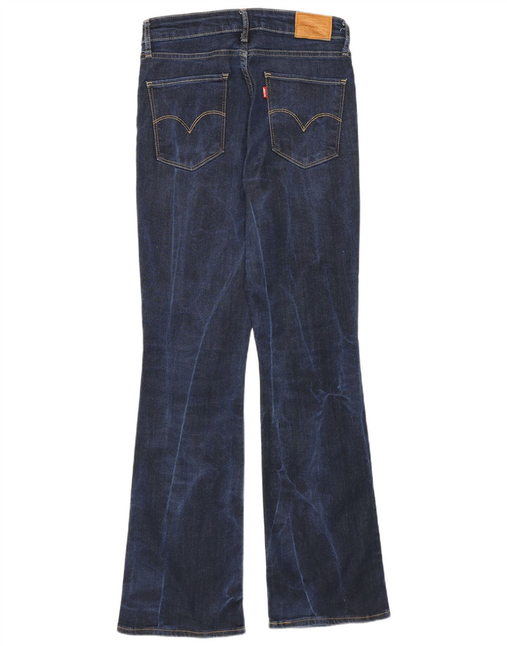 Damskie jeansy Levi's 725 z wysokim stanem Bootcut W29 L30 Granatowy Lyocell