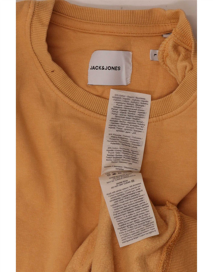 Męski sweter Jack & Jones, duży, pomarańczowy, bawełniany