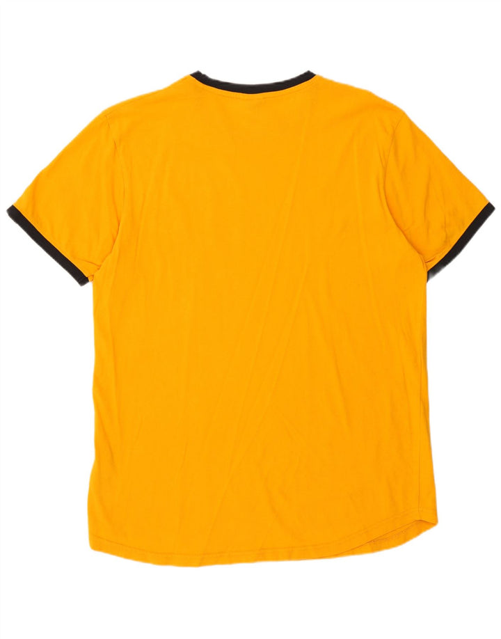 Męski T-shirt z grafiką Ellesse, duży, pomarańczowy, bawełniany