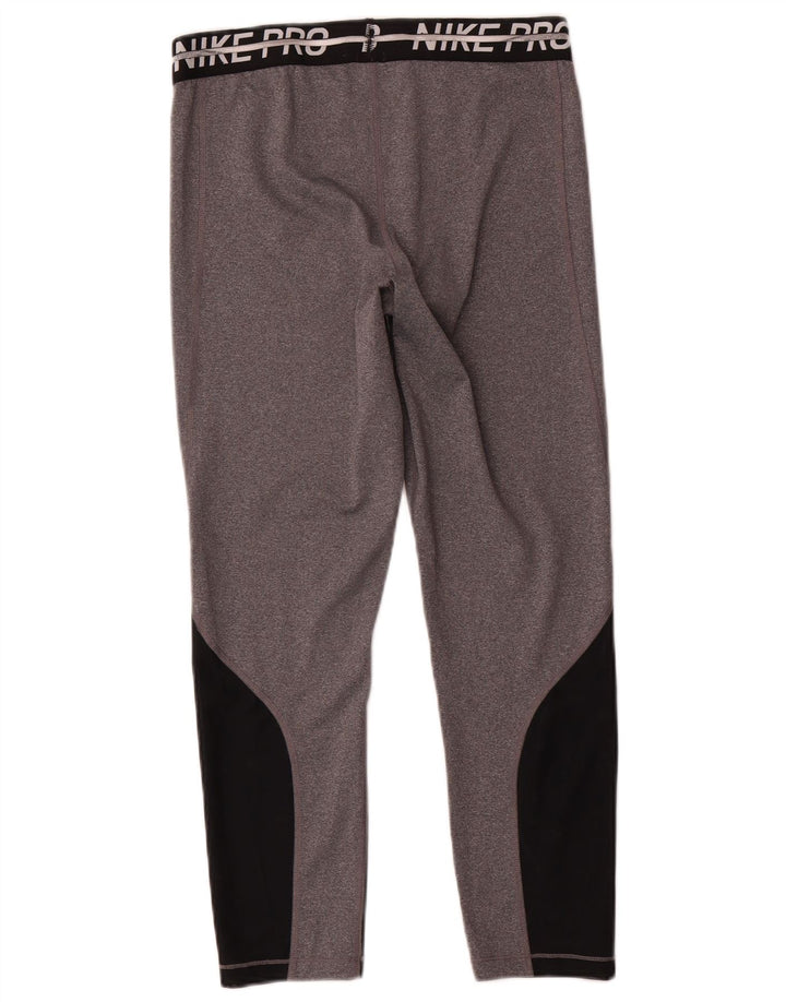 Damskie legginsy Nike Dri Fit Graphic UK 14 w kolorze średnioszarym