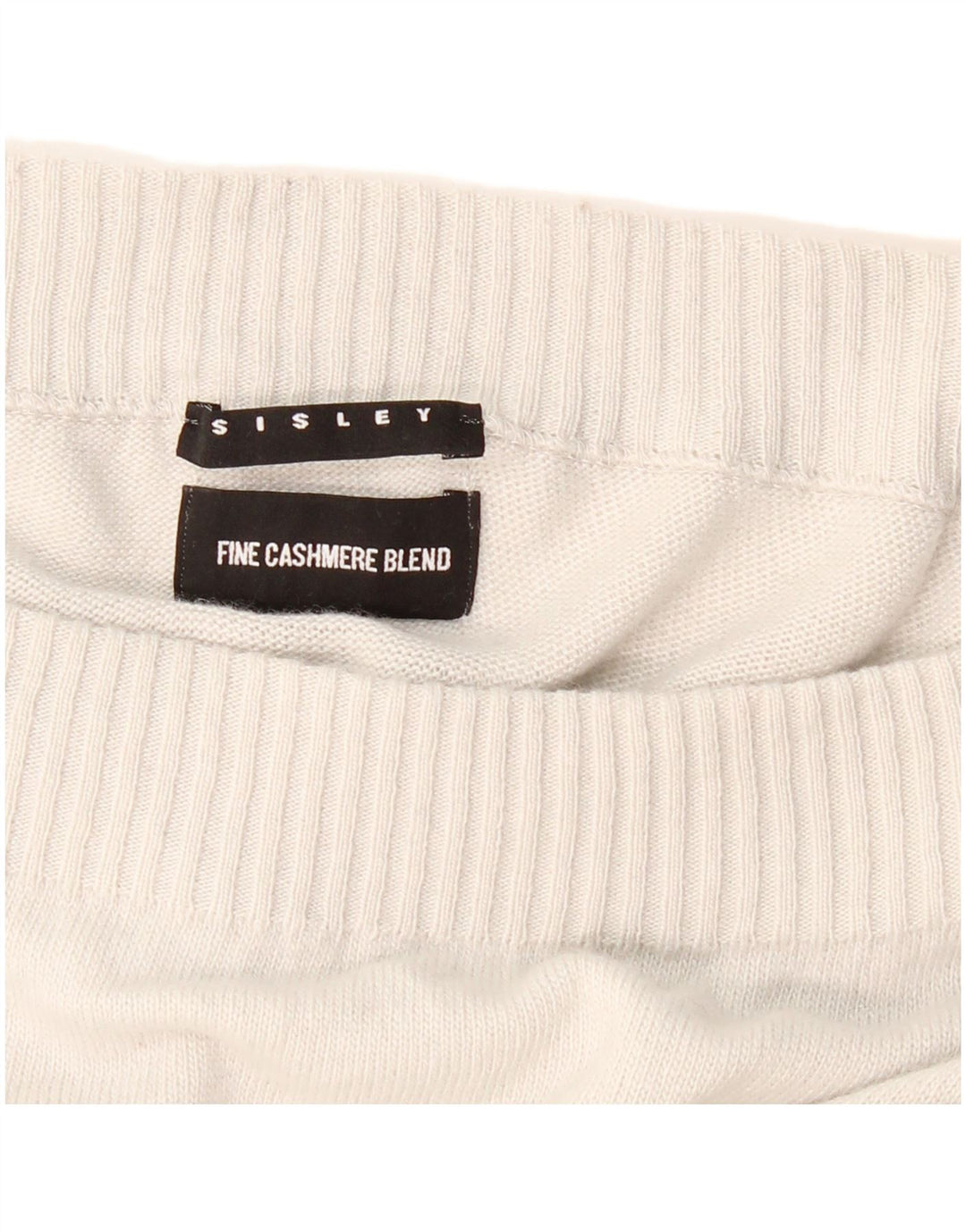 Damski sweter SISLEY z dekoltem w łódkę w kształcie skrzydła nietoperza, UK 10, mały, szary poliamid