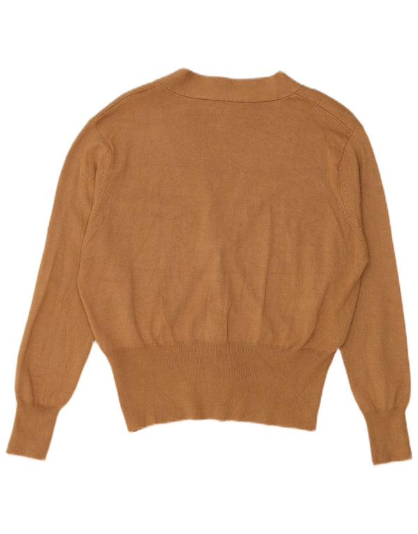 Sweter damski Zara Crop Cardigan UK 10 Small Beżowa Wiskoza