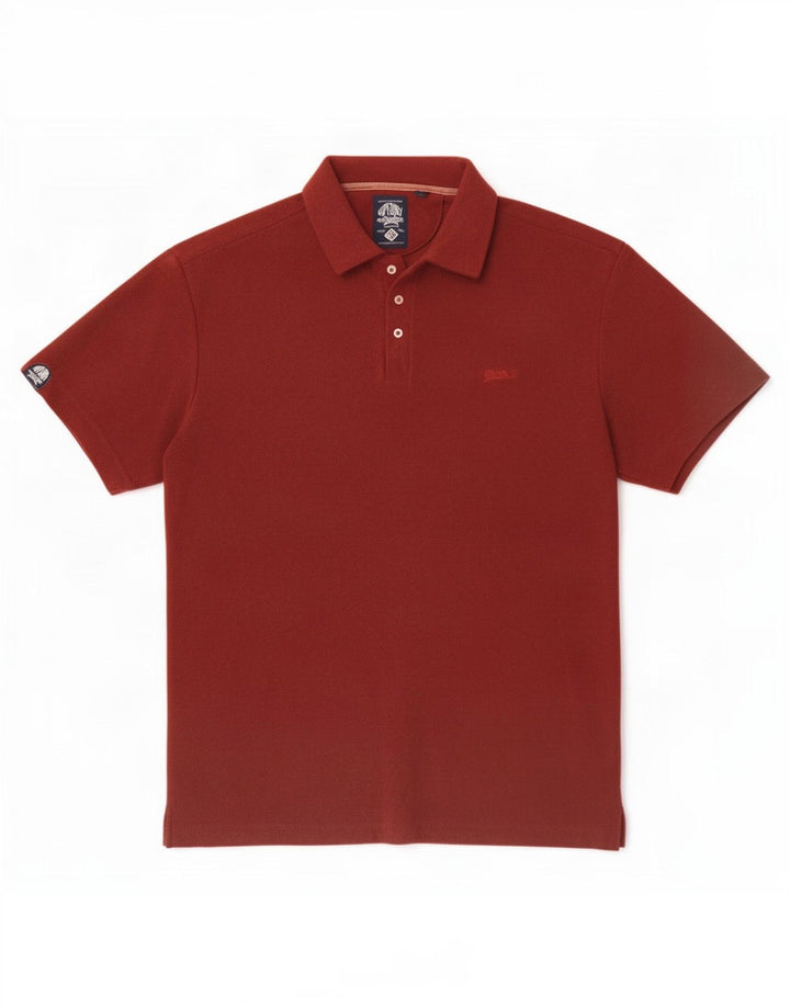 Męska koszulka polo Superdry XL, bordowa, bawełniana
