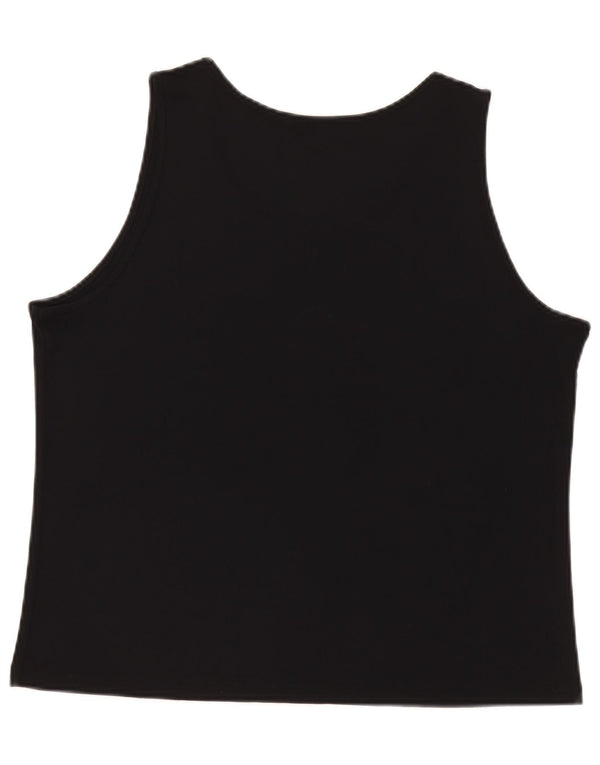 Bluzka damska bez rękawów CARLA FERRONI Lady Jane UK 20 2XL czarna