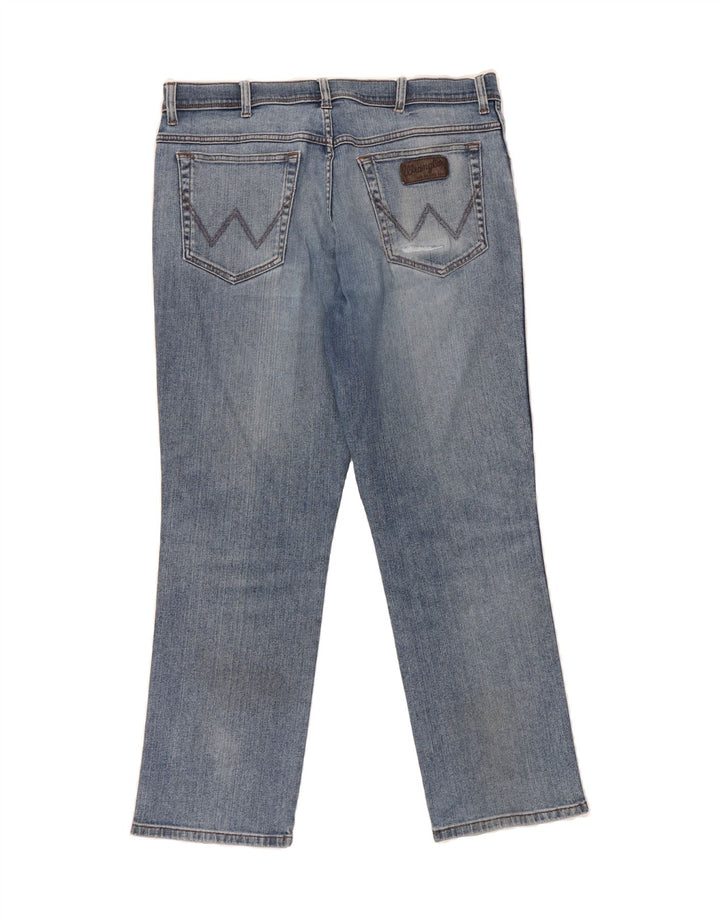 WRANGLER Mens Texas Straight Jeans W36 L30 Blue Vintage Wrangler and Second-Hand Wrangler from Messina Hembry 