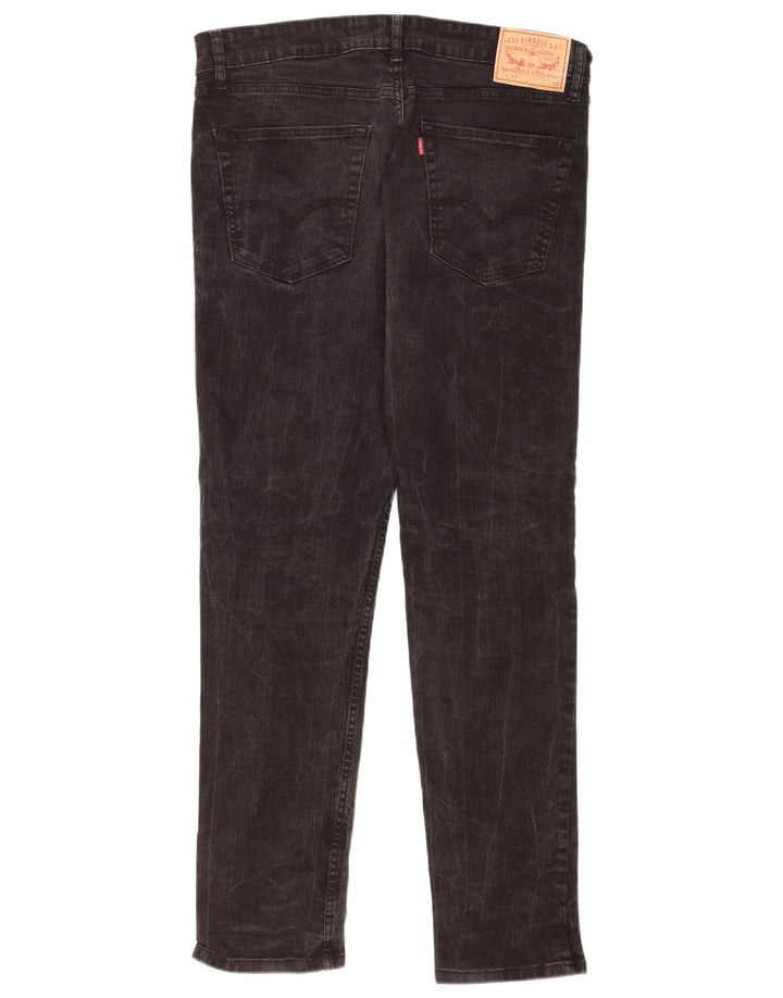 Męskie jeansy Levi's 511 Slim W34 L32 Czarna bawełna