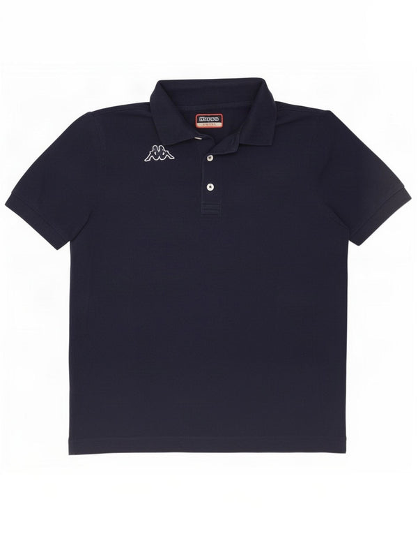Męska koszulka polo Kappa, mała, granatowa, bawełniana