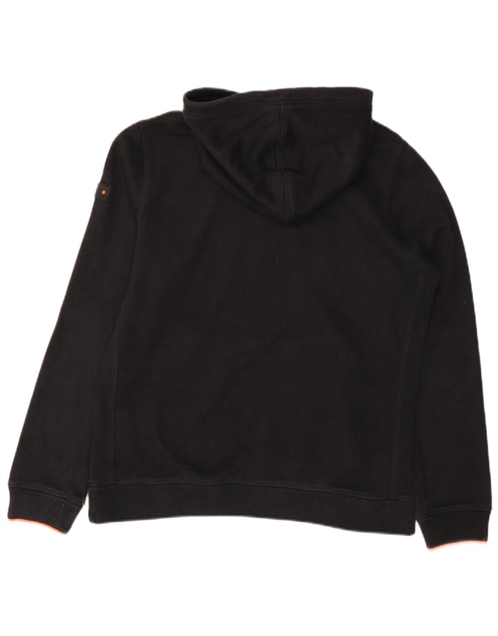 Męski sweter z kapturem Superdry, duży, czarny, poliestrowy