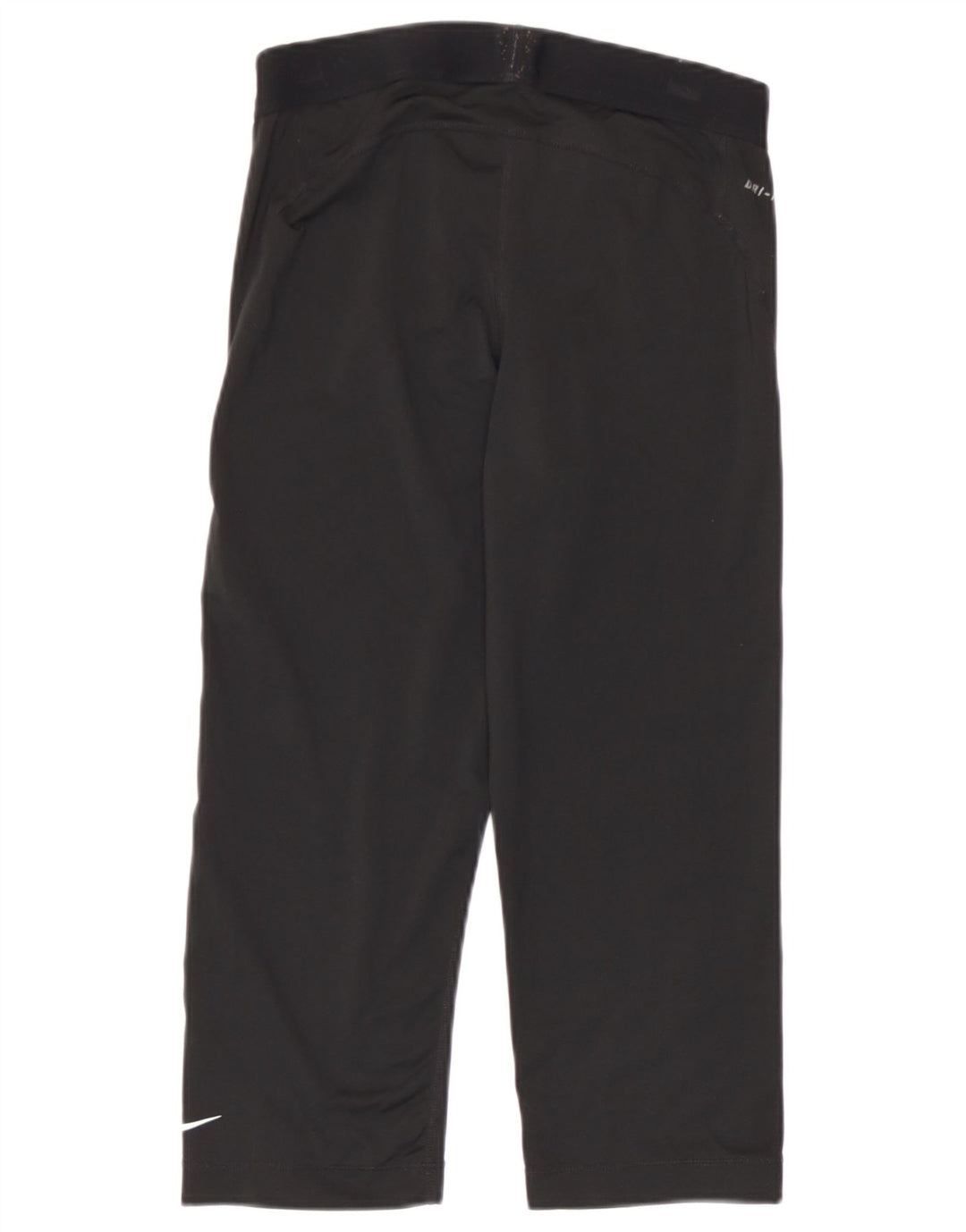 Damskie legginsy Nike Dri Fit Graphic Capri UK 12, średni czarny poliester
