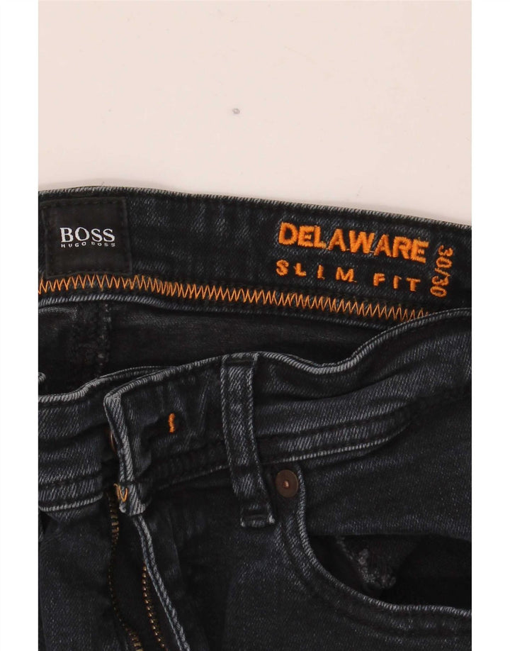 Męskie jeansy Hugo Boss Delaware W30 L30 czarne