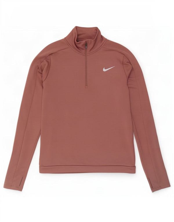 Damski dres Nike Dri Fit z zamkiem błyskawicznym na szyi, UK 6 XS, różowy