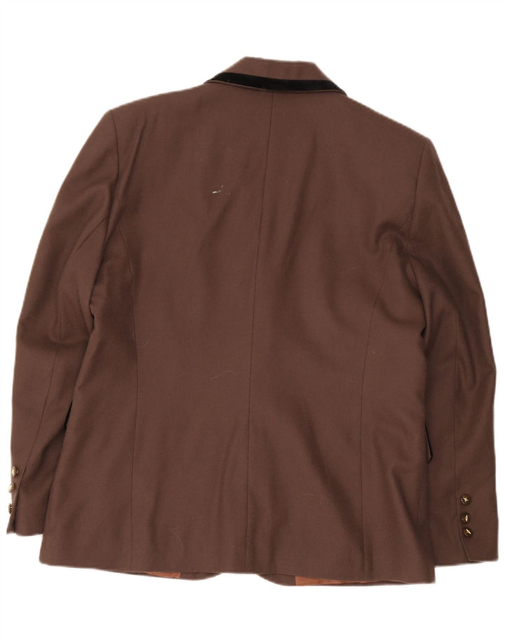 Dorene Damska marynarka zapinana na 2 guziki UK 18 XL, brązowa, nowa wełna
