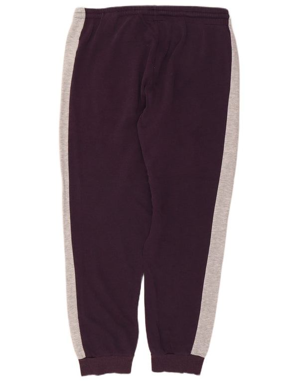 Damskie spodnie dresowe Kappa Joggers UK 20 2XL Fioletowa bawełna z blokami kolorów