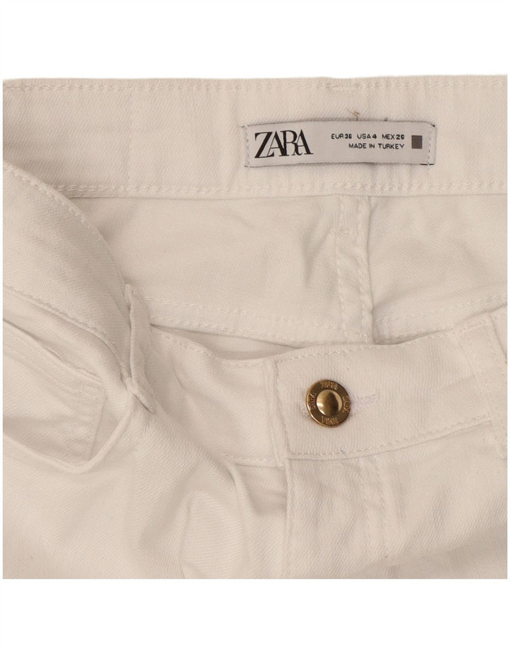 Damskie proste dżinsy Zara EU 36 XS W26 L29 Białe