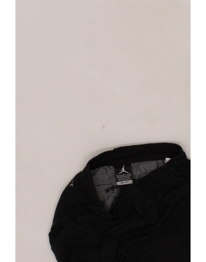 JORDAN Boys Dri Fit Tracksuit Trousers 8-9 Years Small Grey Lyocell Vintage Jordan and Second-Hand Jordan from Messina Hembry 