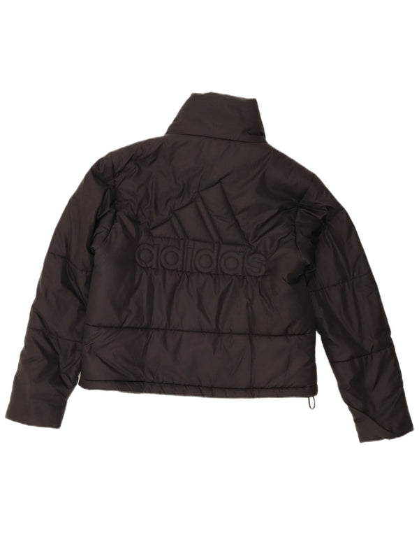 Damska kurtka Adidas Graphic Oversized Padded Jacket UK 4/6 XS Czarny poliester