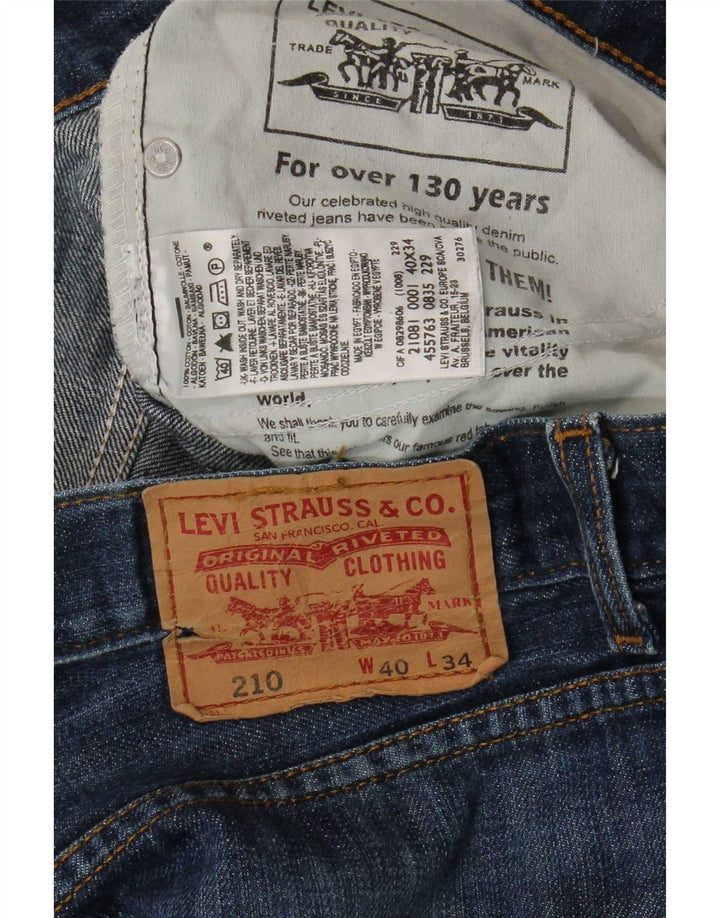 Męskie jeansy Levi's 210 Straight W40 L30 Niebieskie bawełniane